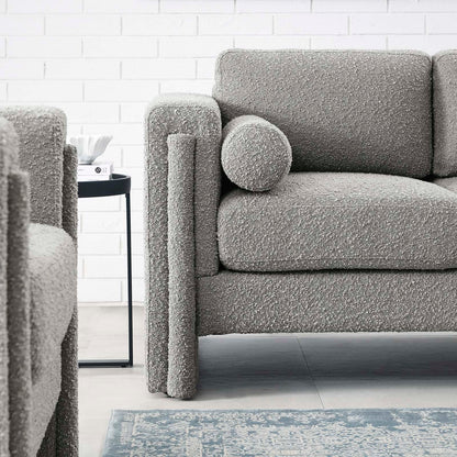 Visible Boucle Fabric Loveseat by Modway