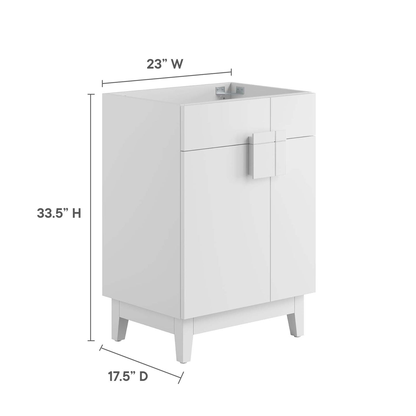 Miles 24" Bathroom Vanity Cabinet (Sink Basin Not Included) by Modway