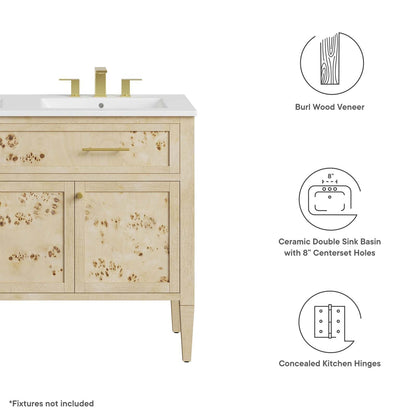 Elysian 48" Double Sink Bathroom Vanity by Modway