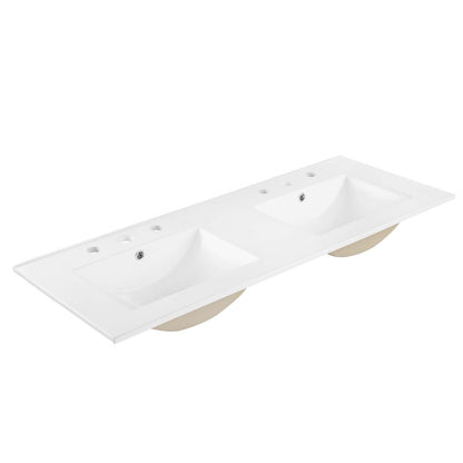 Elysian 48" Wood Double Sink Bathroom Vanity by Modway
