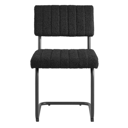 Parity Boucle Dining Side Chairs Set of 2 by Modway