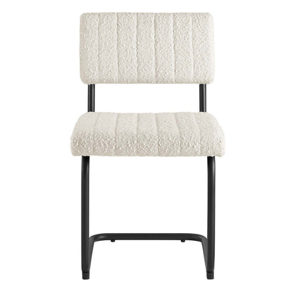 Parity Boucle Dining Side Chairs Set of 2 by Modway