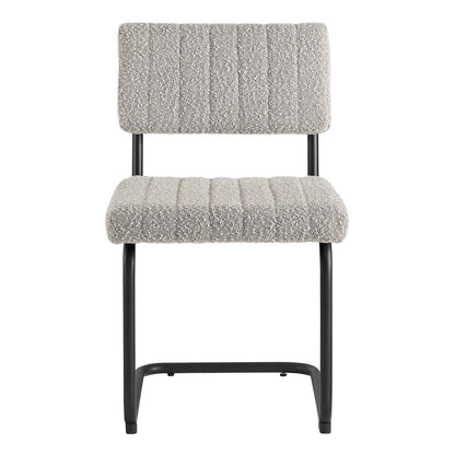 Parity Boucle Dining Side Chairs Set of 2 by Modway