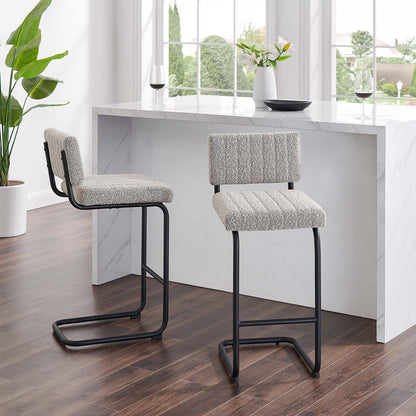 Parity Boucle Counter Stools Set of 2 by Modway