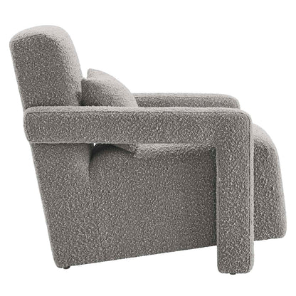 Mirage Boucle Upholstered Armchair by Modway