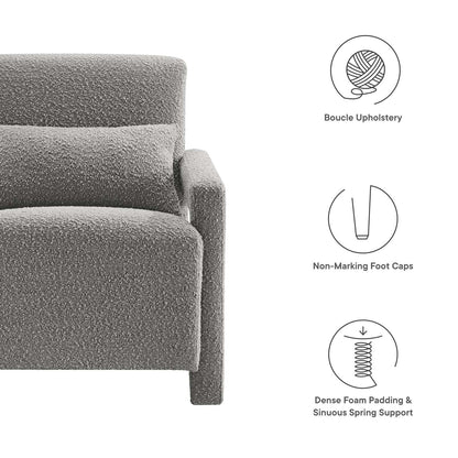 Mirage Boucle Upholstered Armchair by Modway