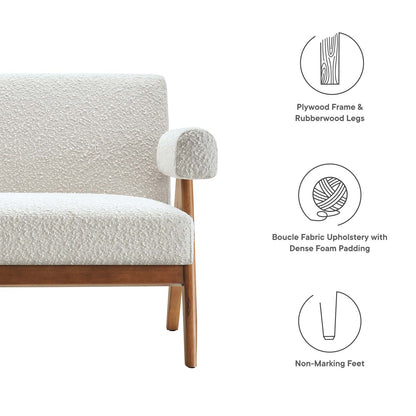 Lyra Boucle Fabric Loveseat by Modway