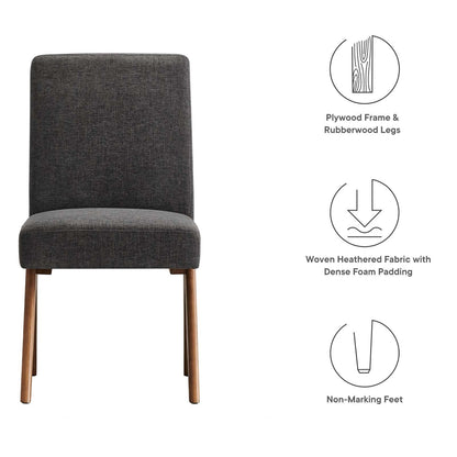 Lyra Fabric Dining Room Side Chair Set of 2 by Modway