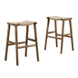 Saoirse Woven Rope Wood Bar Stool Set of 2 by Modway
