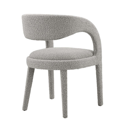 Pinnacle Boucle Upholstered Dining Chair Set of 2 by Modway