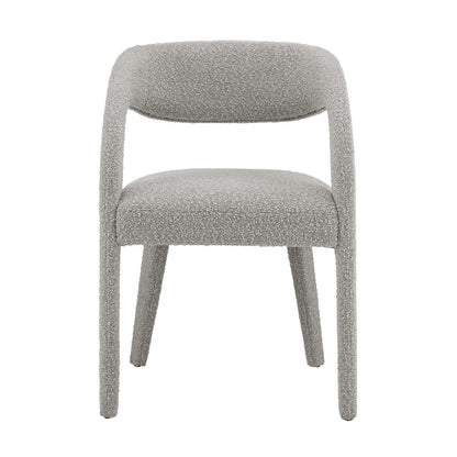 Pinnacle Boucle Upholstered Dining Chair Set of 2 by Modway