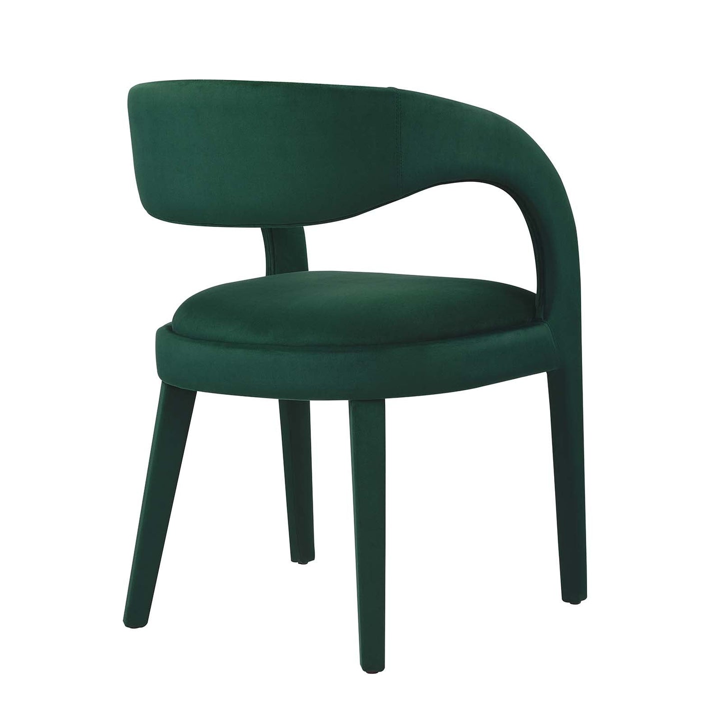 Pinnacle Performance Velvet Dining Chair Set of 2 by Modway