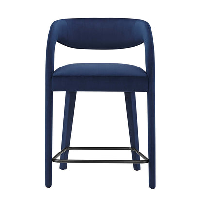 Pinnacle Performance Velvet Counter Stool Set of 2 by Modway