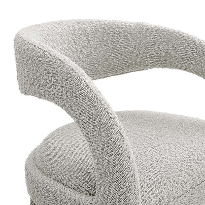 Pinnacle Boucle Upholstered Bar Stool Set of 2 by Modway