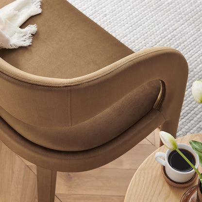 Pinnacle Performance Velvet Accent Bench by Modway