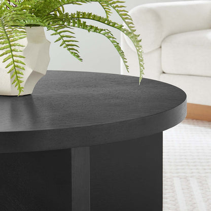 Silas Round Wood Coffee Table by Modway