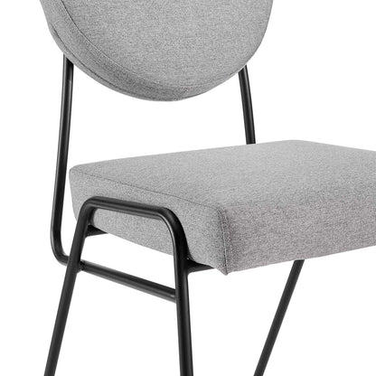 Craft Upholstered Fabric Dining Side Chairs Set of 2 by Modway
