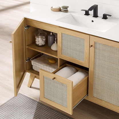 Soma 48" Single or Double Sink Compatible Bathroom Vanity Cabinet (Sink Basin Not Included) by Modway