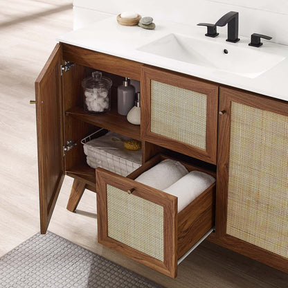 Soma 48" Single or Double Sink Compatible Bathroom Vanity Cabinet (Sink Basin Not Included) by Modway