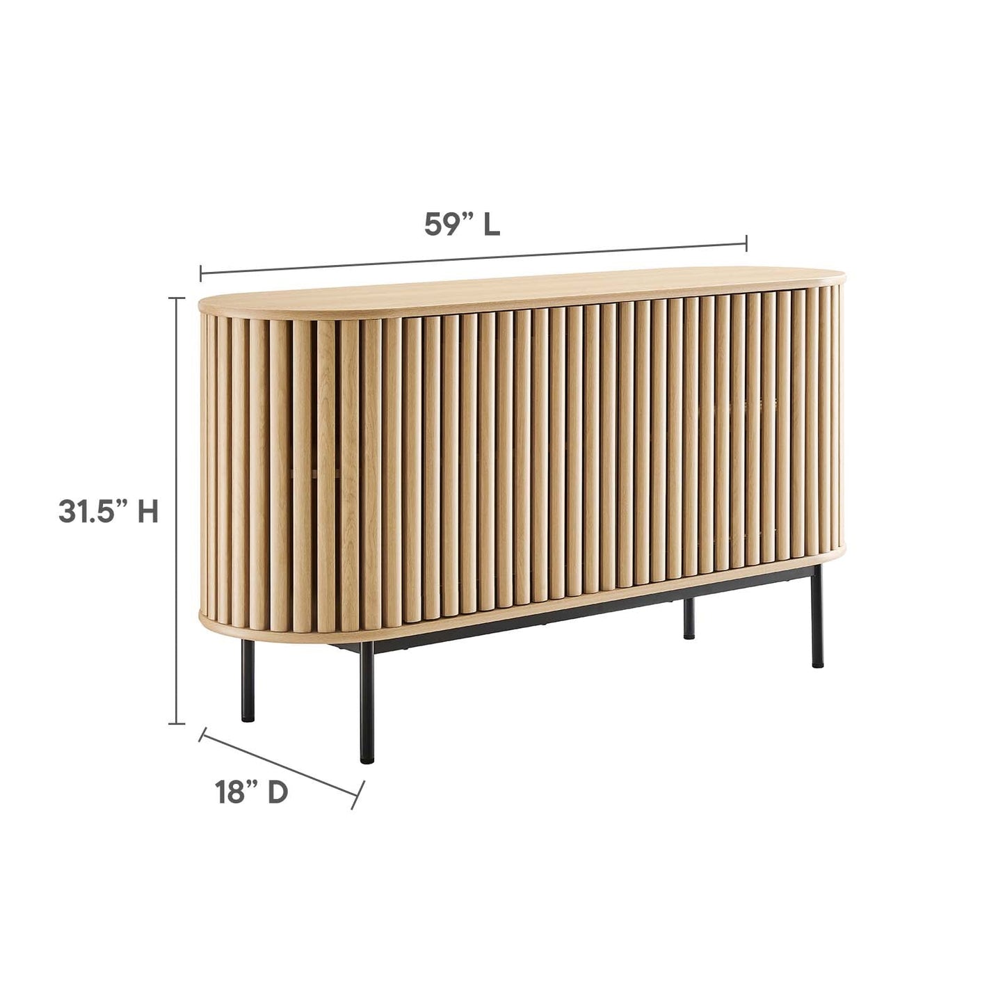 Fortitude 59" Oval Sideboard by Modway