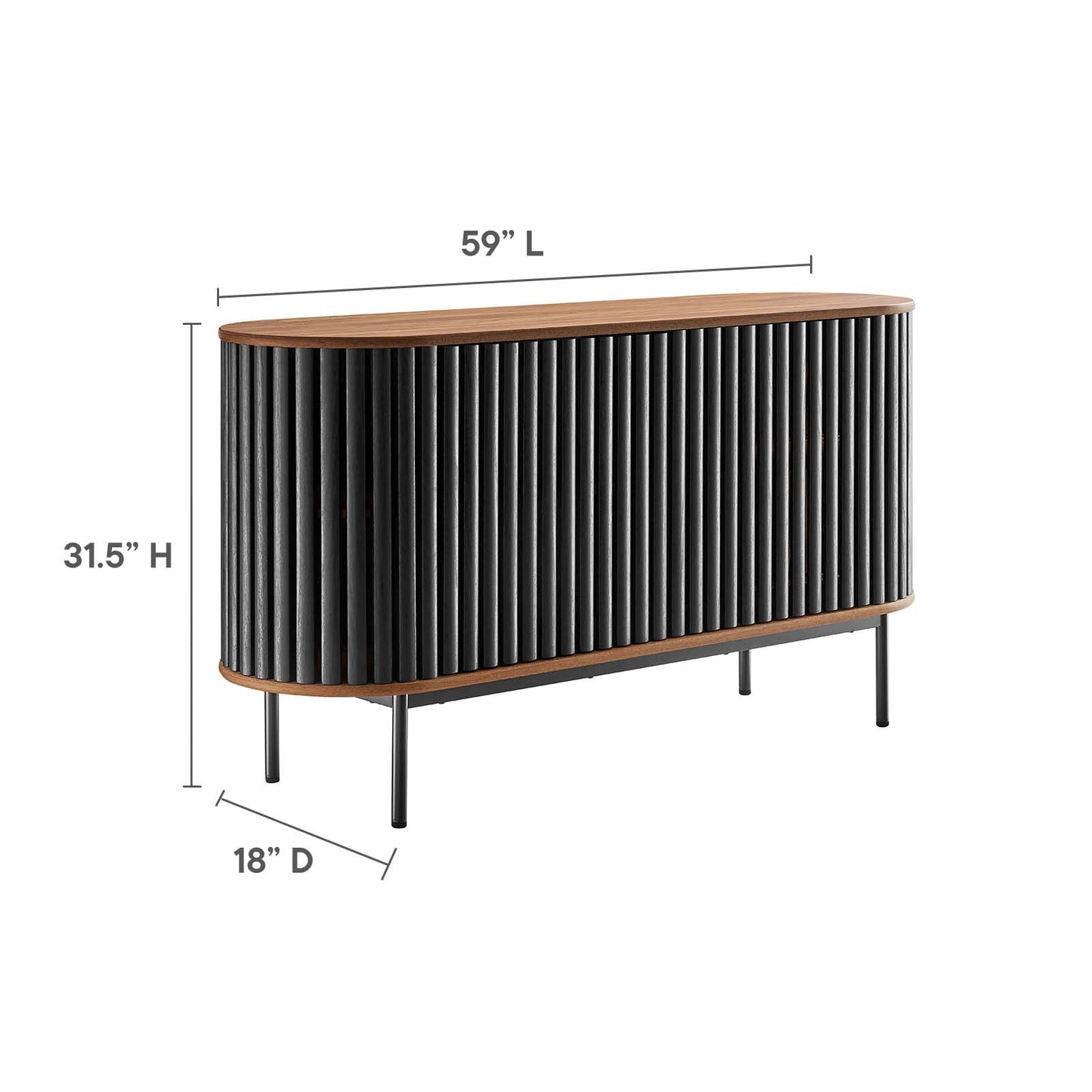 Fortitude 59" Oval Sideboard by Modway