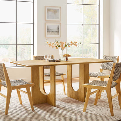 Rivian Rectangular 70" Wood Dining Table by Modway