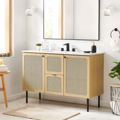 Chaucer 48" Bathroom Vanity Cabinet (Sink Basin Not Included) by Modway