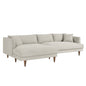 Zoya Left-Facing Down Filled Overstuffed Sectional Sofa by Modway