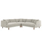 Zoya 3 Piece Down Filled Overstuffed Sectional Sofa by Modway