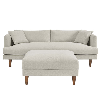 Zoya Down Filled Overstuffed Sofa and Ottoman Set by Modway