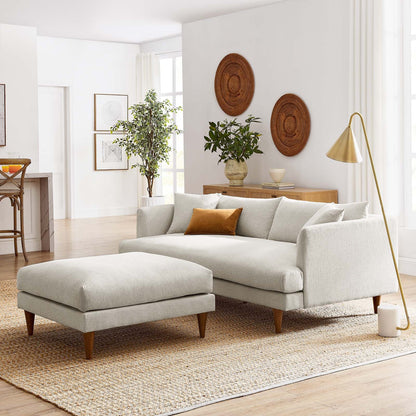 Zoya Down Filled Overstuffed Sofa and Ottoman Set by Modway