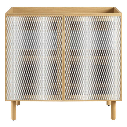Calla 36" Perforated Metal Bathroom Vanity Cabinet (Sink Basin Not Included) by Modway