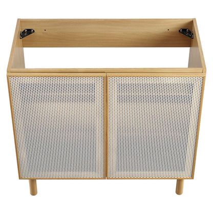 Calla 36" Perforated Metal Bathroom Vanity Cabinet (Sink Basin Not Included) by Modway