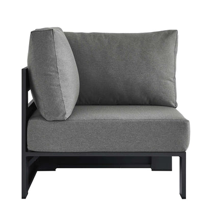 Tahoe Outdoor Patio Powder-Coated Aluminum Modular Corner Chair by Modway