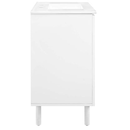Calla 36" Perforated Metal Bathroom Vanity by Modway