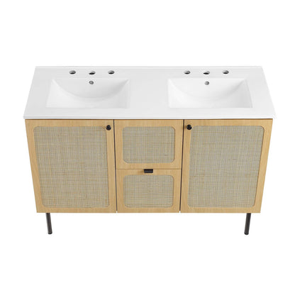 Chaucer 48" Double Sink Bathroom Vanity by Modway