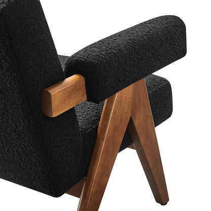 Lyra Boucle Fabric Armchair Set of 2 by Modway