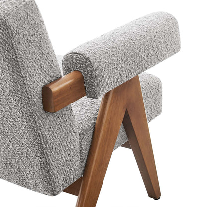 Lyra Boucle Fabric Armchair Set of 2 by Modway