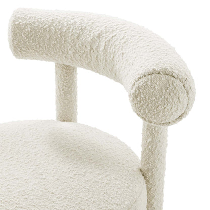 Toulouse Boucle Fabric Dining Chair Set of 2 by Modway