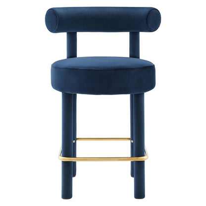 Toulouse Performance Velvet Counter Stool Set of 2 by Modway