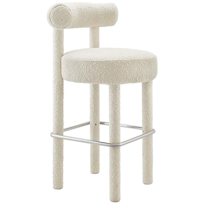 Toulouse Boucle Fabric Bar Stool Set of 2 by Modway