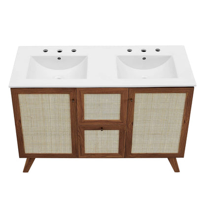 Soma 48" Double Sink Bathroom Vanity by Modway