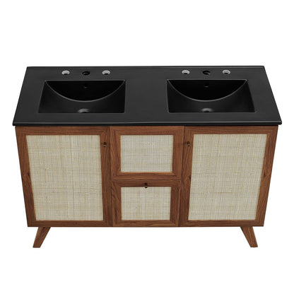 Soma 48" Double Sink Bathroom Vanity by Modway