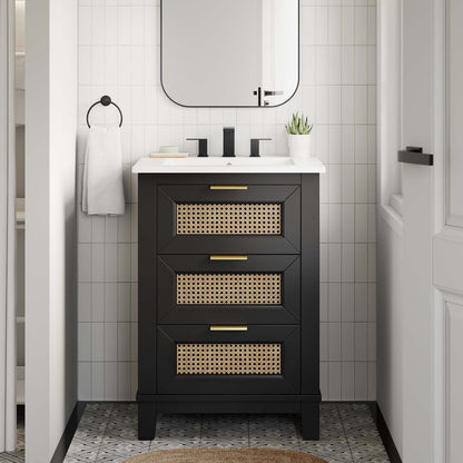 Dixie 24" Solid Wood Bathroom Vanity by Modway