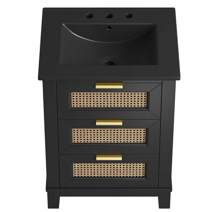 Dixie 24" Solid Wood Bathroom Vanity Cabinet by Modway