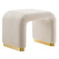 Koda Performance Velvet Waterfall Stool by Modway