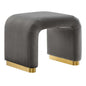 Koda Performance Velvet Waterfall Stool by Modway