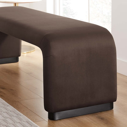 Koda Performance Velvet Waterfall Long Bench by Modway
