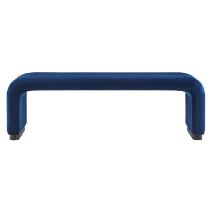 Koda Performance Velvet Waterfall Long Bench by Modway