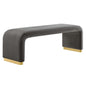 Koda Performance Velvet Waterfall Long Bench by Modway